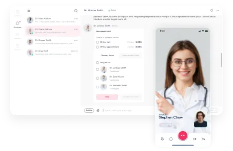 Chat and video calls