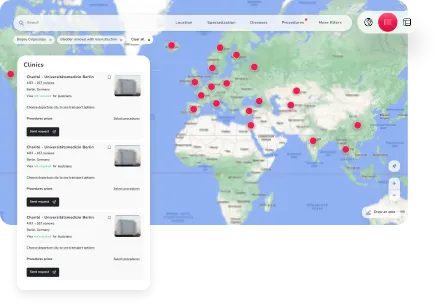 Search for clinics